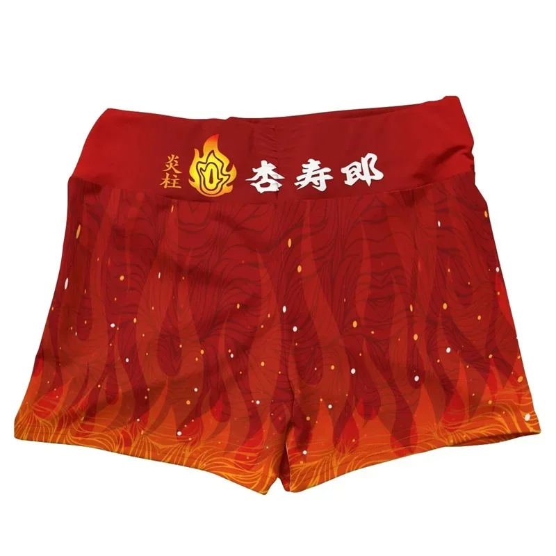 Фитнес-зал аниме Demon Slayer Rengoku Kyoujurou Косплей Костюм Спортивные тренировки Бег