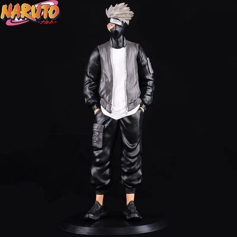 

Bandai Naruto Anime Hatake Kakashi Action Figure Trendy and handsome PVC model Collection Statue Ornament Toys 29CM
