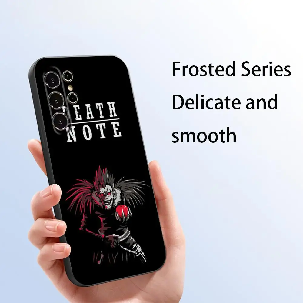 Фото Классический японский чехол для телефона Death Note для Samsung Galaxy S26 S25 S24 S23 S22 S21 Plus Ultra Note20, мягкий, черный №5