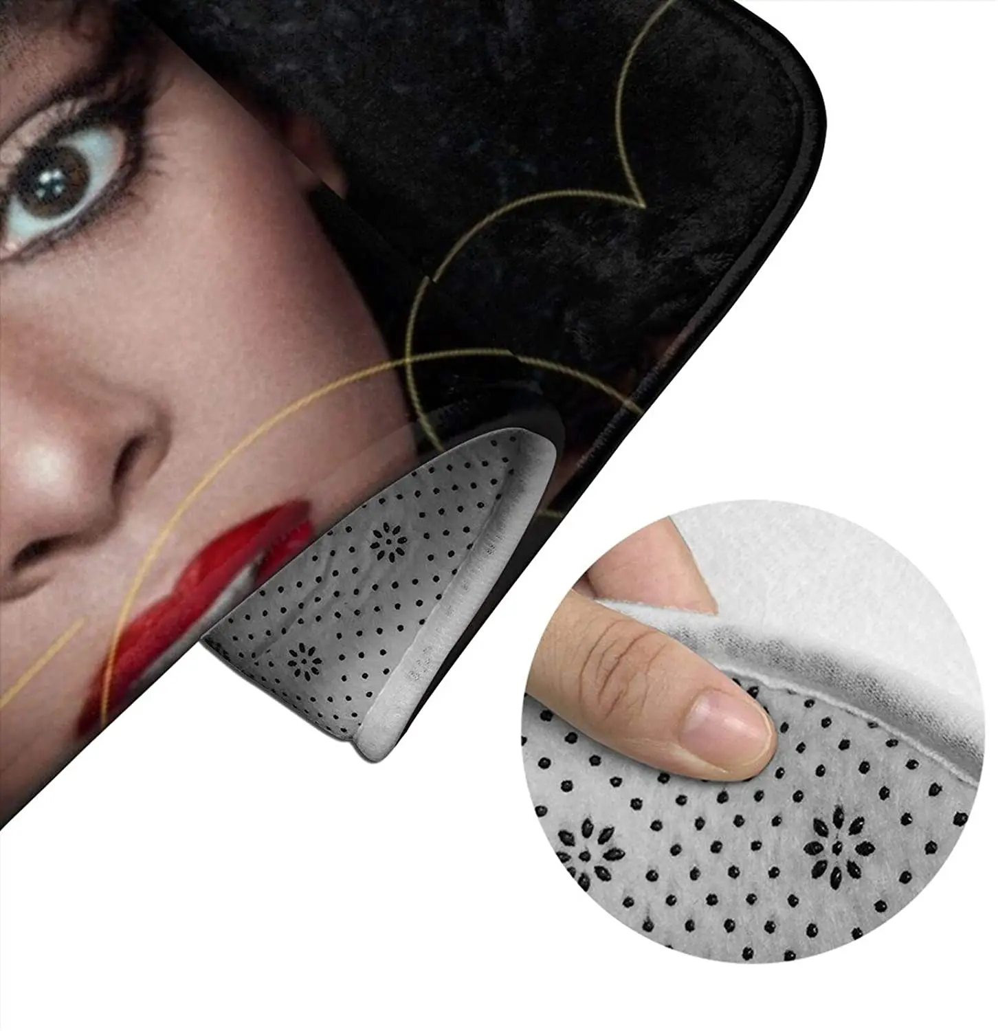 

Donna Summer Bathroom Mat Sets 3 Piece Set Rugs Memory Foam Mat Set Toilet Seat Cover Bath Mat Lid Cover