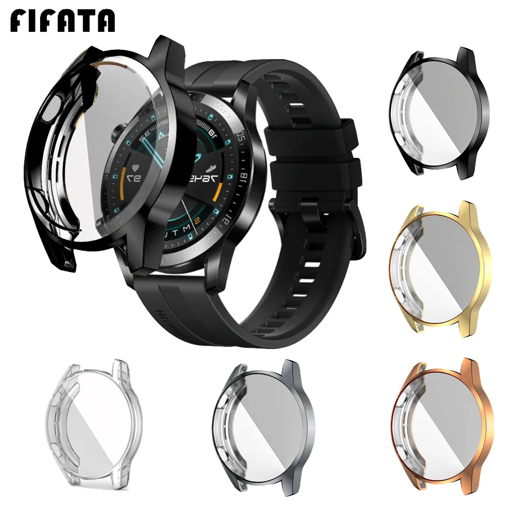 

Protection Case For Huawei Watch GT2 cover Protector Frame Soft Crystal Clear TPU Case Cover For For Huawei Watch GT 2 42mm 46mm