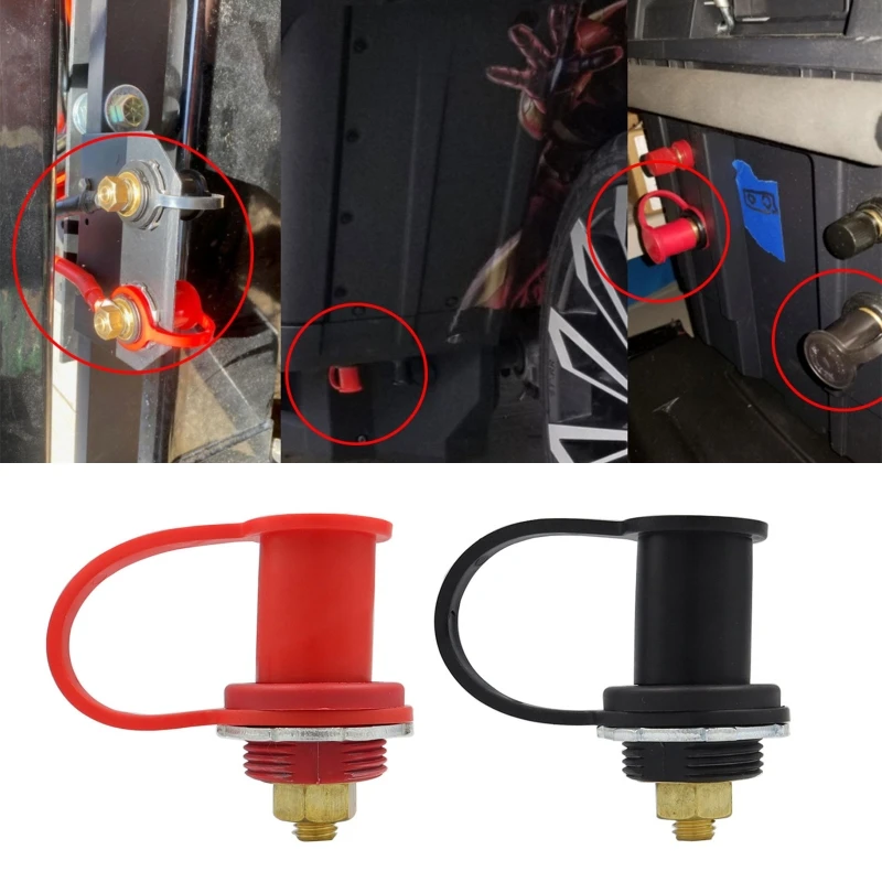 250A 12V DC Car Battery Power Junction Jumper Connector Terminal 3/8 inch Studs Battery Charger Post for RV