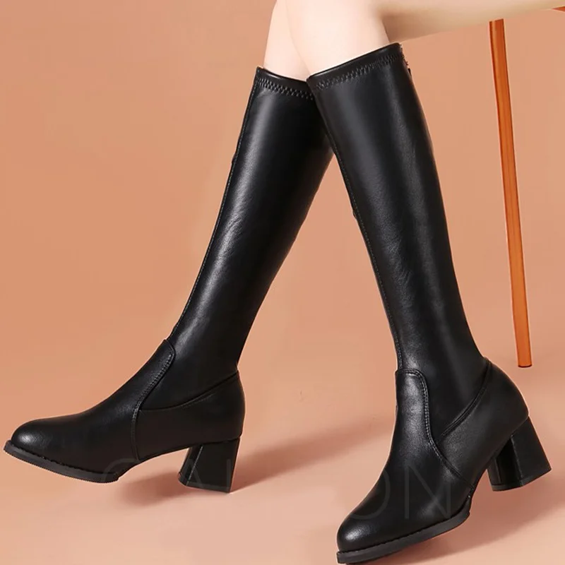 

Женские ботинки челси на высоком каблуке, зимние высокие ботинки на толстой подошве, дизайнерские полусапожки-гладиаторы, новинка 2022