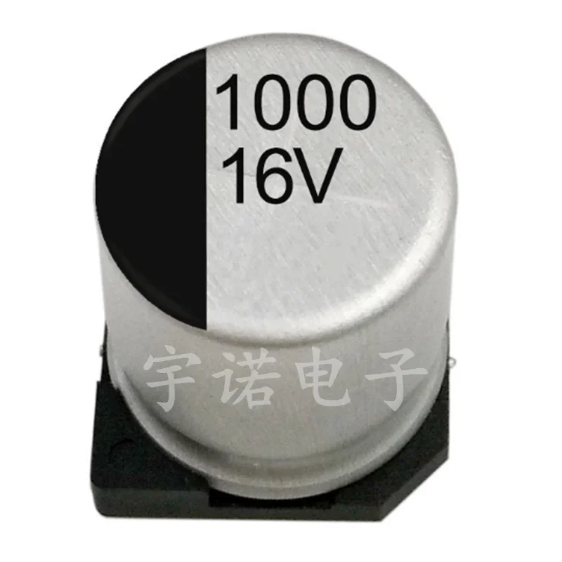 10 шт. 16v1000uf электролитический конденсатор 10*10 мм SMD алюминиевый 1000uf 16v Размер: 10x10 5