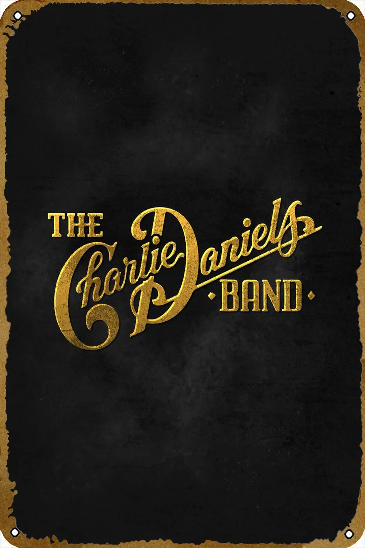 Металлический жестяной знак группы Чарли даниелс 8x12 в музыкальных лентах