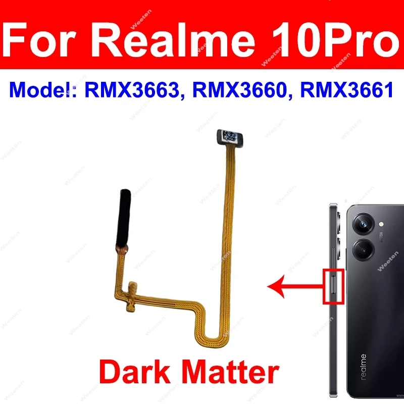 Гибкий кабель для датчика отпечатков пальцев Realme 10 10S 10Pro