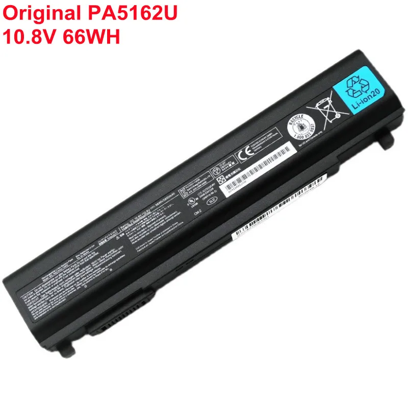 

10.8V 66Wh 5800MAH Original Notebook Battery PA5162U-1BRS PA5162U For Toshiba Portege R30 R30-A R30-A-137 PA5163U-1BRS Laptop