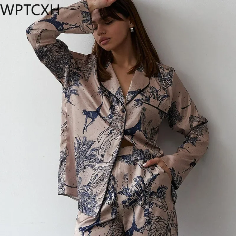 WPTCXH Женская одежда для сна с принтом