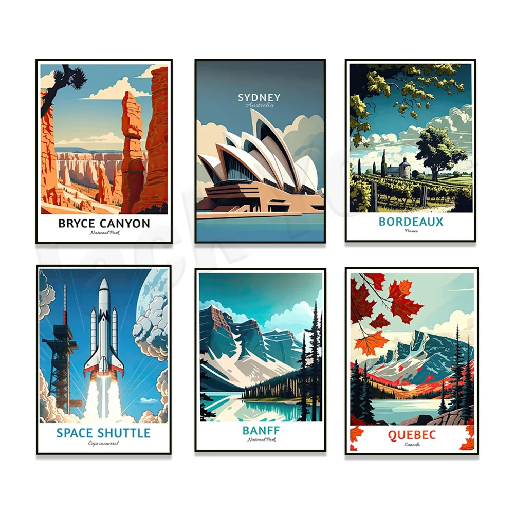 Каньон Bryce Гора Фудзи Сидней Бордо Франция Квебек канадский национальный парк