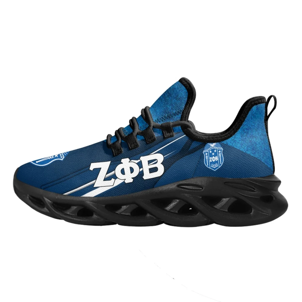 INSTANTARTS Retro Zeta Phi Beta Logo Print Ladies Platform Shoes Casual Outdoor Mesh Sneakers Non-Slip Tennis Flats for Women