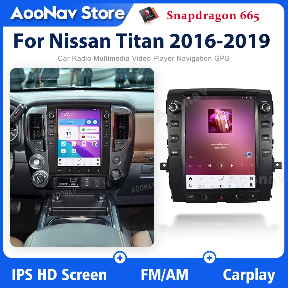 

Car GPS Navigation For Nissan Titan 2016-2019 Android 11 Stereo Radio Auto Tesla Screen Multimedia Google Player Carplay Unit
