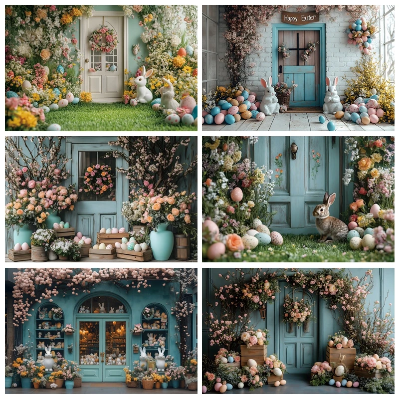 Фон для фотосъемки с пасхальными яйцами