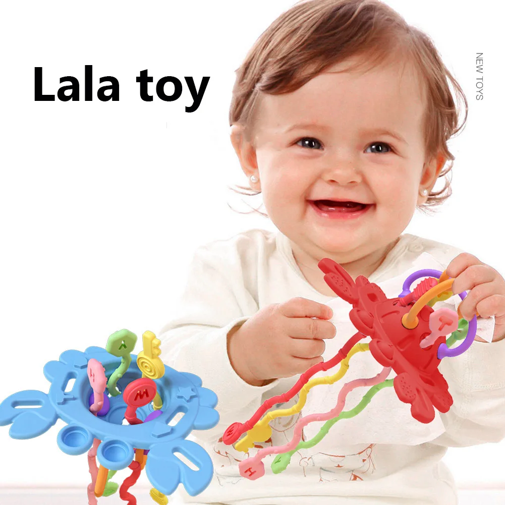 

Развивающие сенсорные игрушки Монтессори, безопасные силиконовые Игрушки для раннего развития, развивающие растягивающиеся игрушки для д...