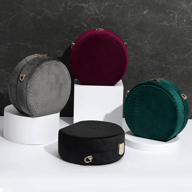 

Snake Pattern Evening Party Bag Round Solid Color Chain Handbag New Fashion Wedding Party Handbags Luxury Clutch Bags XA28H