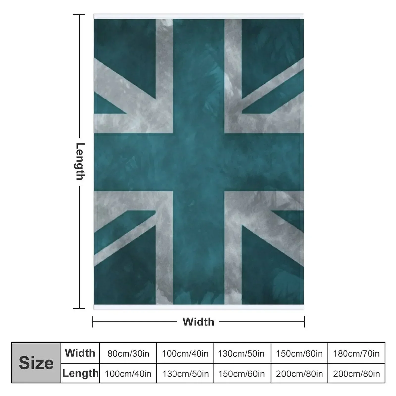 Бирюзовое потертое одеяло Union Jack роскошное постельное белье St тяжелые красивые