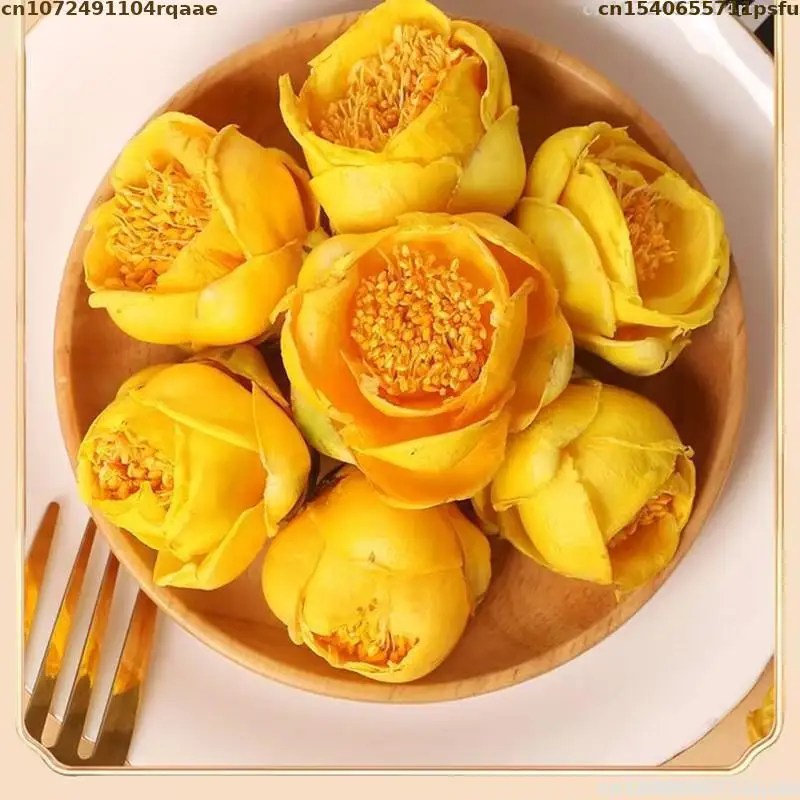 Высококачественный натуральный золотой цветок камелии Petelotii (мермерр.) Сушеные