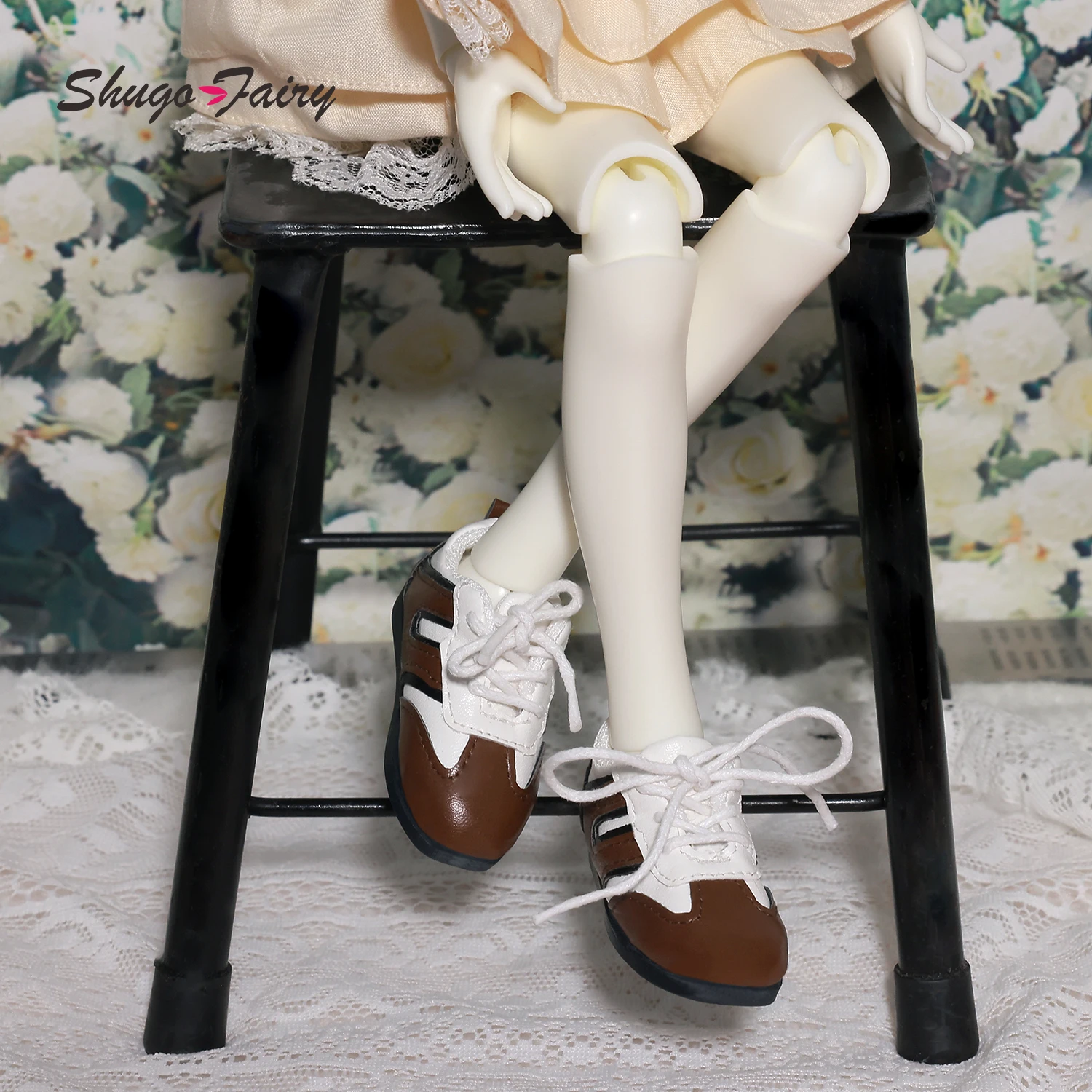 Фото Обувь для кукол Shuga Fairy BJD 1/4, спортивные туфли с регулируемыми шнурками, 6 цветов, WX4-427, аксессуары для шарнирных кукол №5