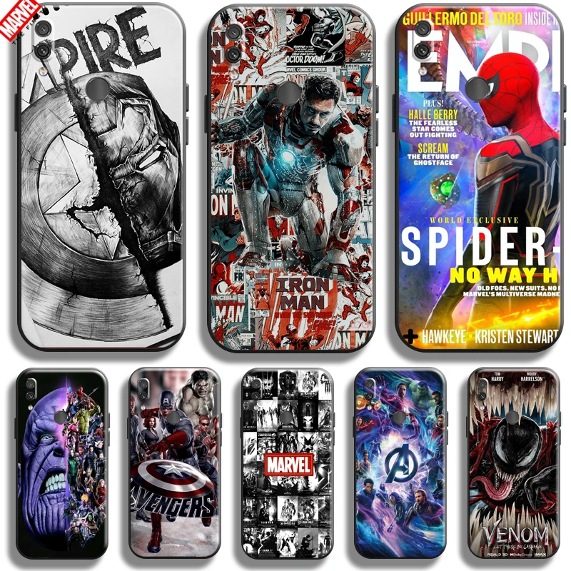 

Marvel Avengers For Xiaomi Redmi Note 7 7S Pro Redmi 7 7A Phone Case Soft Funda Black