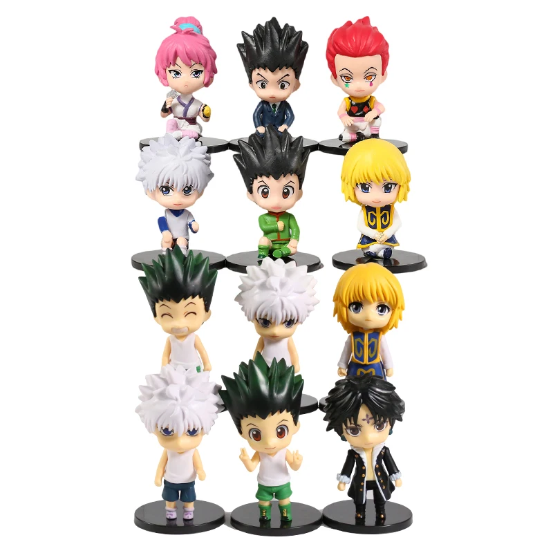 

Игрушки из ПВХ Hunter x Huner Gon Freecss Killua Zoldyck Kurapika Leorio Hisoka Machi Kulolo lushilufelu 6 шт./компл. в подарок