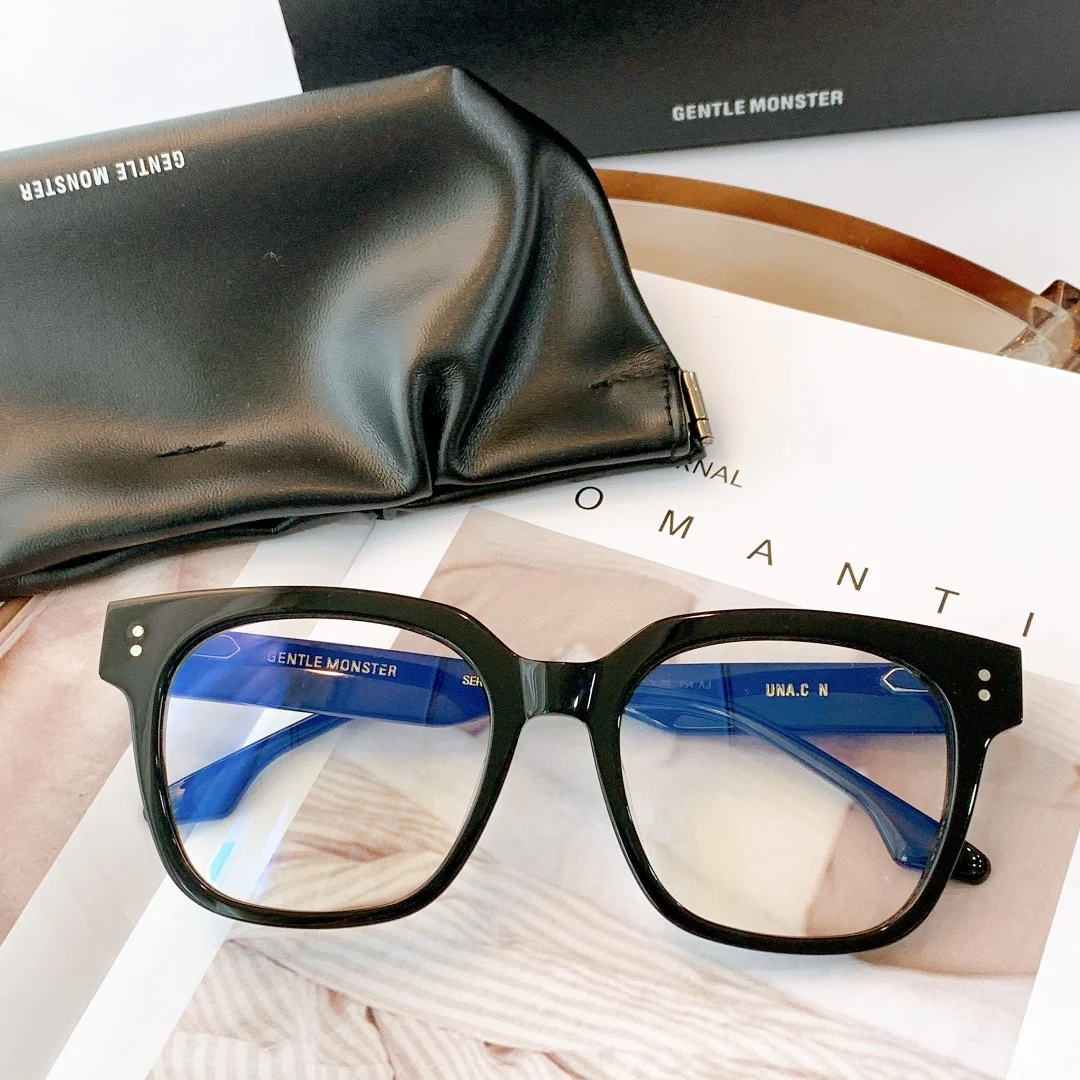 

Gentle Monster Sunglasses UNA N Luxury Designer Vintage UV400 Acetate Popular Brand Fashion For Men And Women With Package