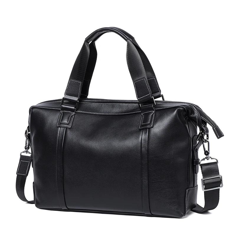 

Men Genuine Leather Travel Bags Large Capacity Men Briefcase Casual Tote Bag Luggage Weekend Handbags Leather Shoulder Bags