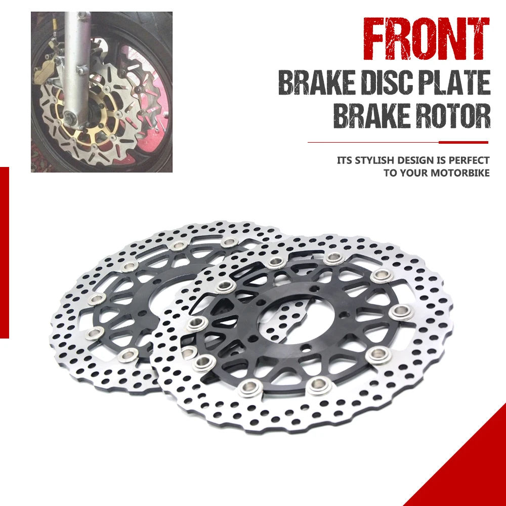 Одна пара высококачественных плавающих передних тормозных дисков с ЧПУ для KAWASAKI ZZR 1400 A6F-A7F ZX1400A/C 2006 2007 2008 2009