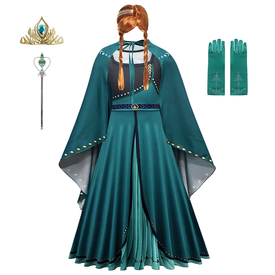 

Платье «Принцесса Анна» для девочек; Детское рождественское платье для девочек; Детская одежда, вечерние платье «Принцесса Анна» Снежная к...