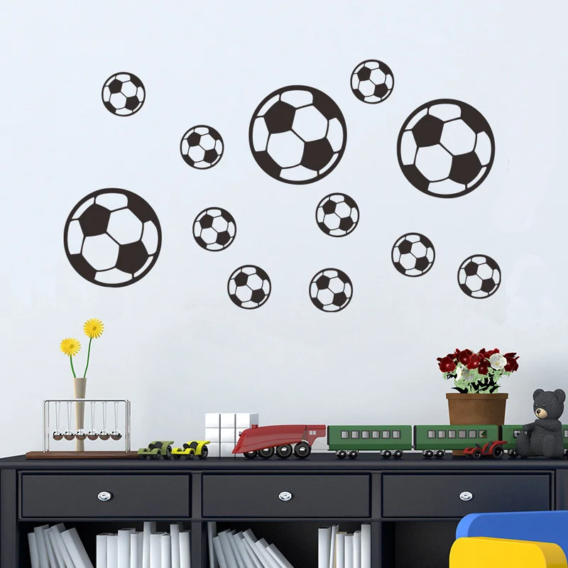 

ONEART Footballs Wall Sticker Room Bedroom Background Home Decoration Kids Room Wallpaper Stadium Combination Stickers