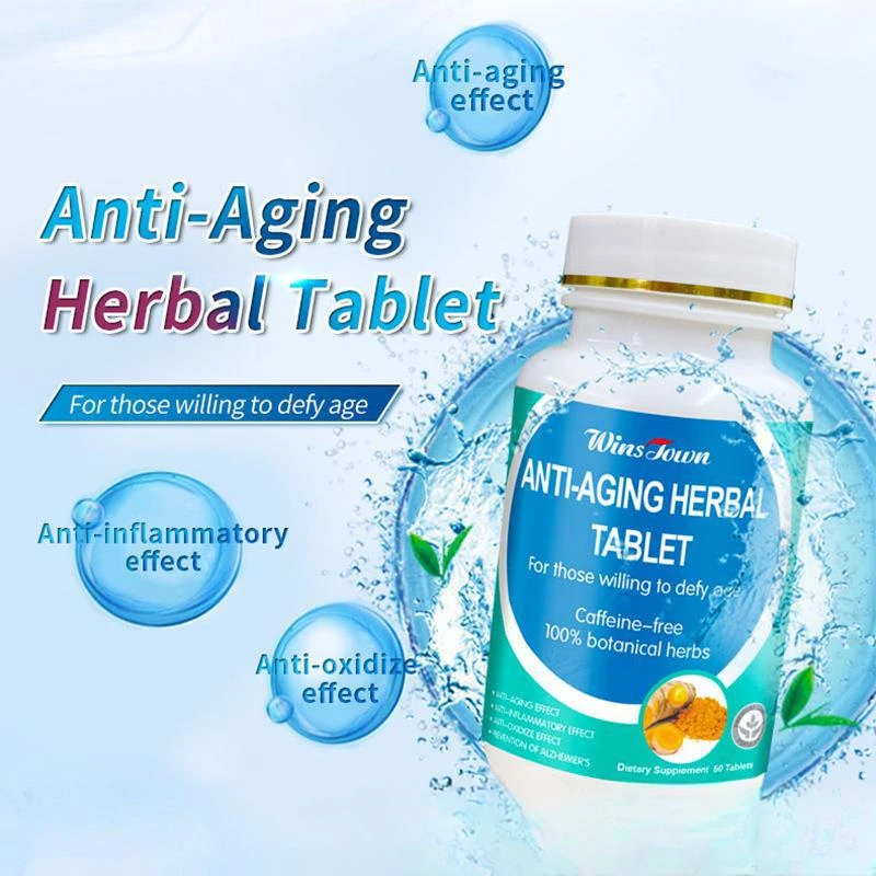 

1 Bottle 60 Tablets Anti Itching Blue Bottled Tablets Enhance Body Immunity Lower Blood Lipids and Prevent Aging