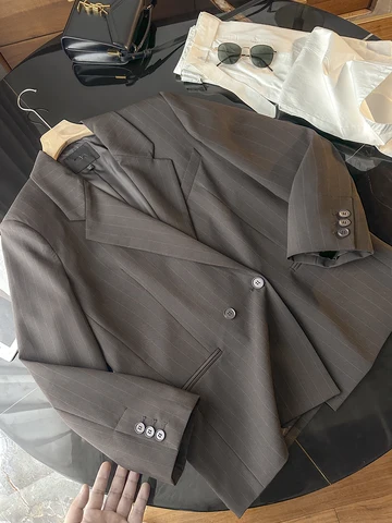 Женский пиджак cnlalaxury коричневый