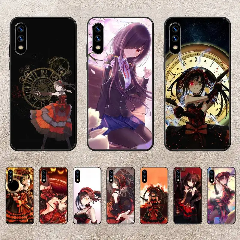 

Tokisaki Kurumi Phone Case For Huawei P10 P20 P30 P50 Lite Pro P Smart Plus Cove Fundas
