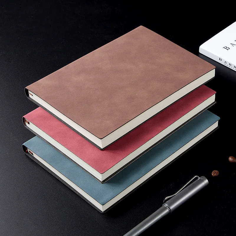 

100 Sheets A6 PU Leather Notebook Handmade Vintage Diary Business Notepad Student Planner Office School Supplies Stationery