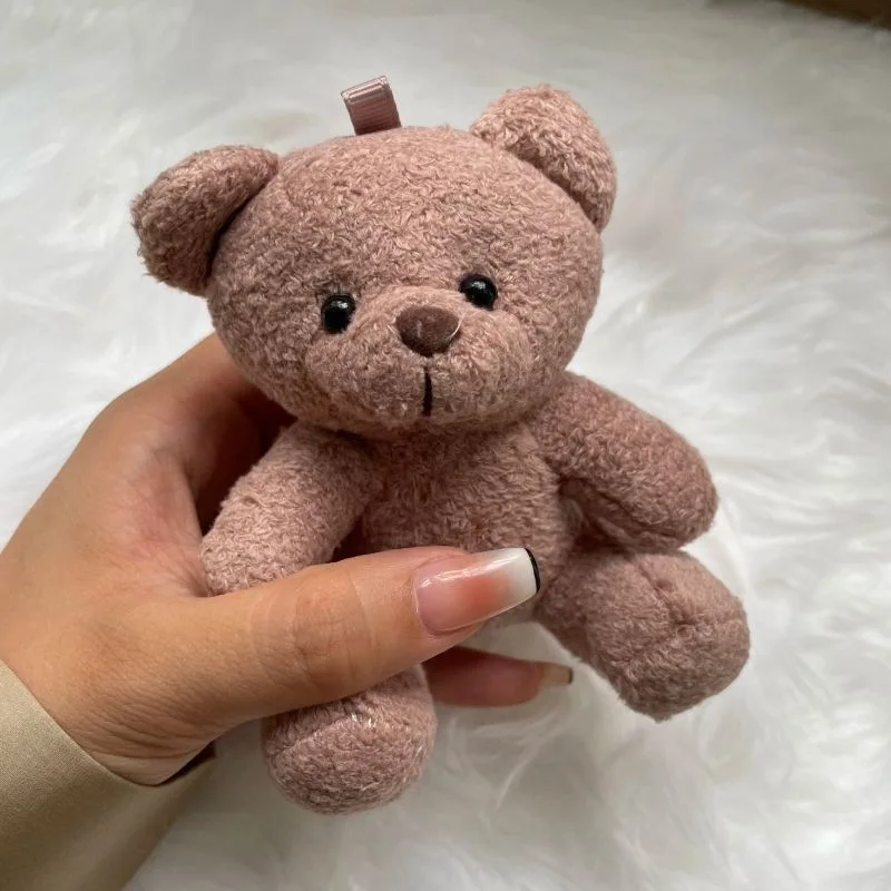 

1pc 10cm Cute Patch Bear Plush Toys Stuffed Bear Soft Toy Bear Wedding Gifts Baby Toy Birthday Gift Christmas Brinquedos