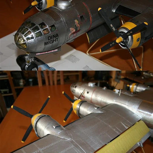 Модель самолета США B29 суперкрепость Авиатор крафт-бумага 1:47 (art.: 781850066) - 781850066
