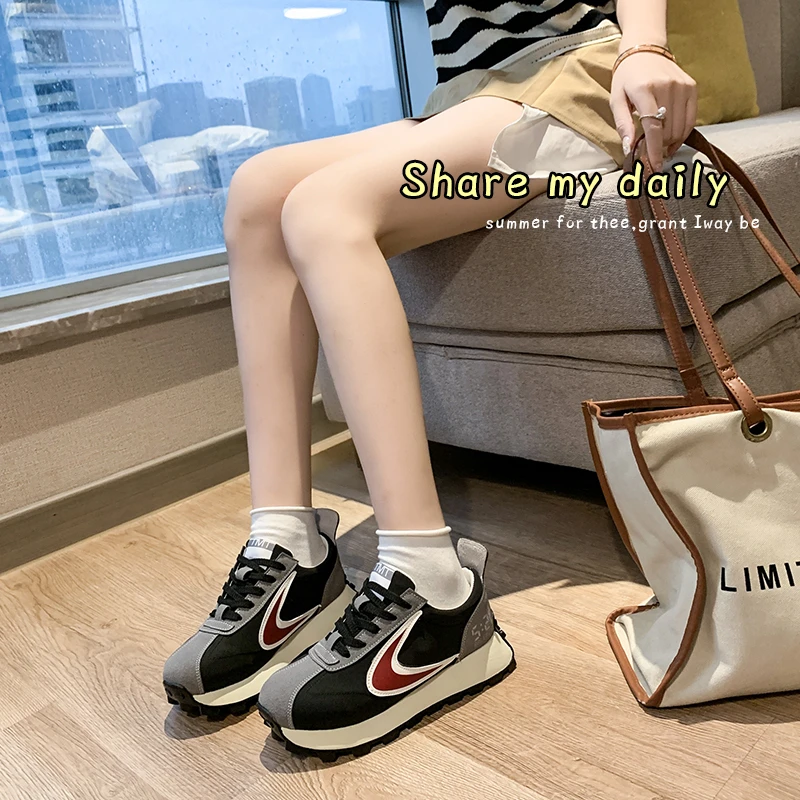 

2022 Shoes Sneakers Women Fashion Women Chunky Sneakers Casual Shoes Outdoor Trainers Platform Sneakers Flat Mujer Shoes Woman