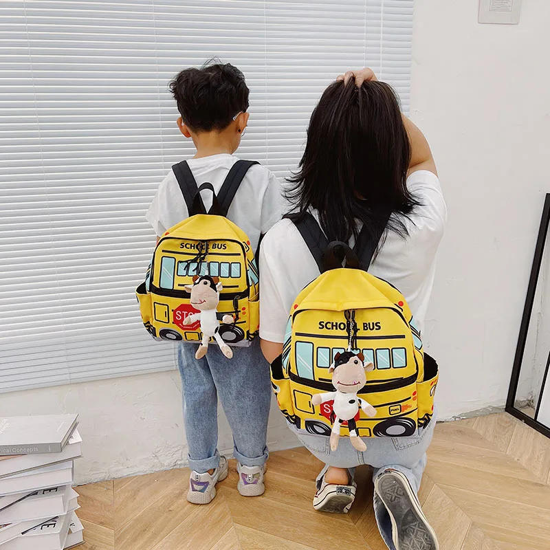 Cartoon Car Print Fashion Children School Bags Kids Backpack Kindergarten Boys and Girls School Bags Plecak Dzieciecy