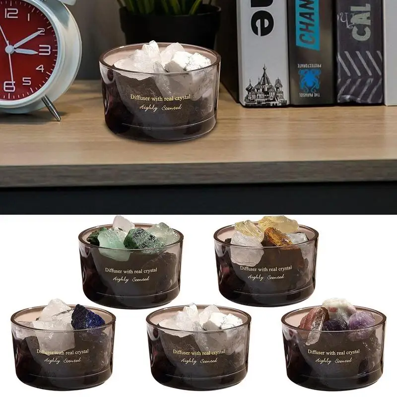 

Диффузор из хрустального камня, долговечный диффузор из искусственного камня и набор эфирных масел, бесцветный диффузор из камня, кристаль...