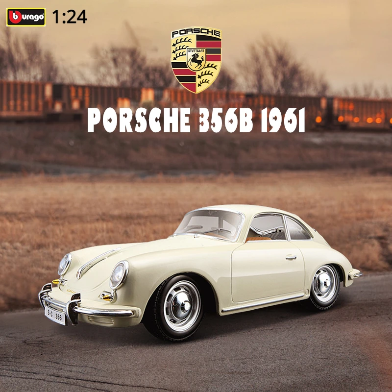 

Bburago 1:24 Porsche 356B Coupe Alloy Car Model Diecasts Metal Classic Sports Car Model Simulation Collection Childrens Toy Gift