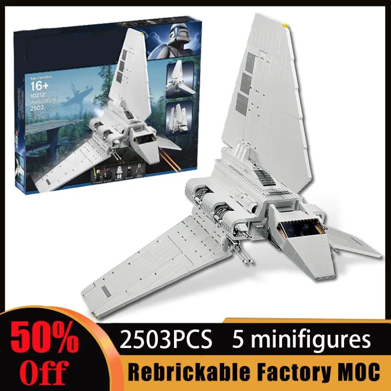 

2503pcs Star MOC Imperial Shuttled Building Block Compatible 10212 MK91888 Bricks Kids Birthday Toys Gifts In Stocks 5 Figures