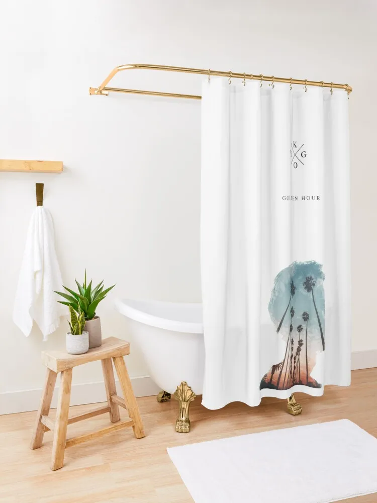 Kygo золотая занавеска для душа ванной комнаты набор милая