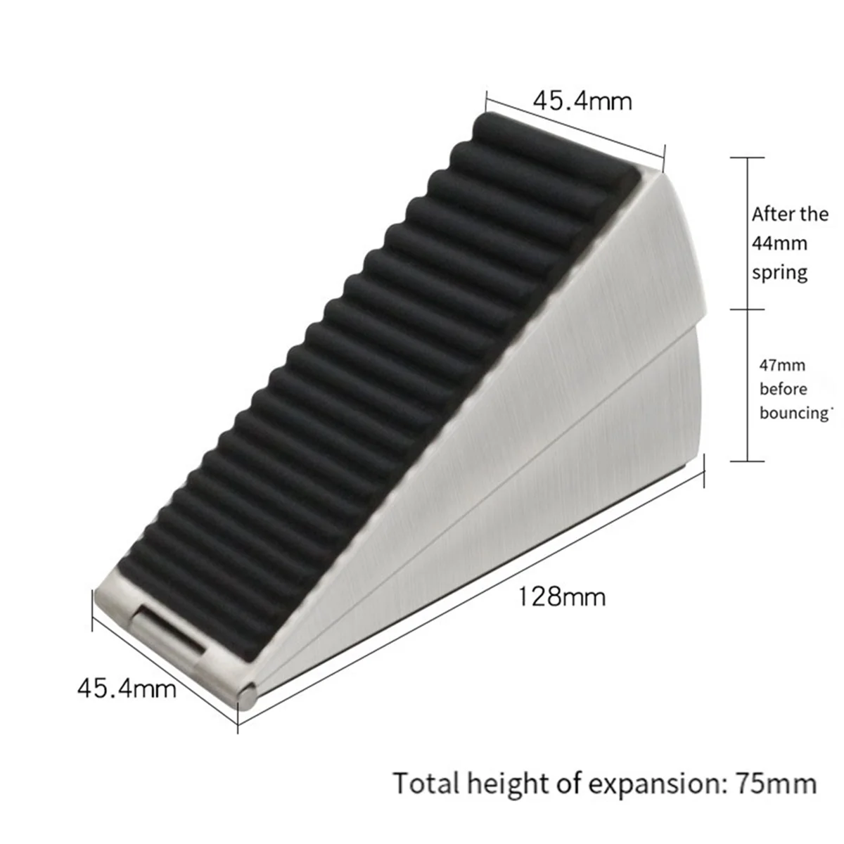 Door Stopper Heavy Duty Stop Wedge Tall Stoppers for Bottom of Adjustable Spring Loaded Suits