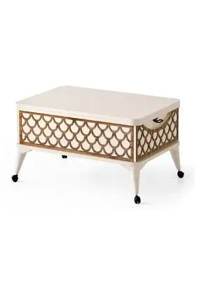 

Modern lux LAND_17 Double Drawers Wheel Smart Coffee table coffe table