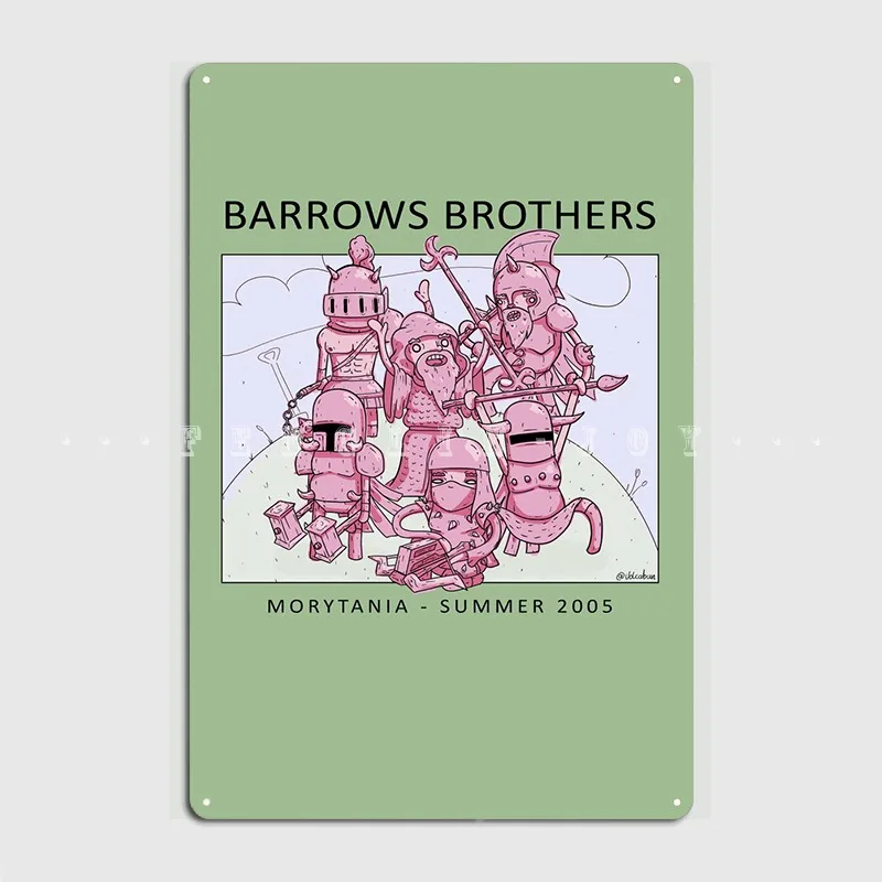 

Runescape Barrows Brothers Metal Plaque Poster Cinema Garage Bar Cave Designing Mural Painting Tin Sign Poster