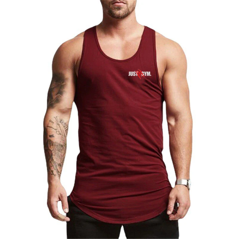 

New Arrivals Summer Bodybuilder Training Sleeveless T-shirts Men’s Fitness Fashion Casual Breathable Tank Tops
