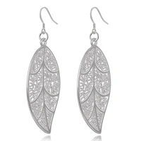 925 silver jewelry wholesale delicate vintage leaf earrings for female party decoration new brand 2022