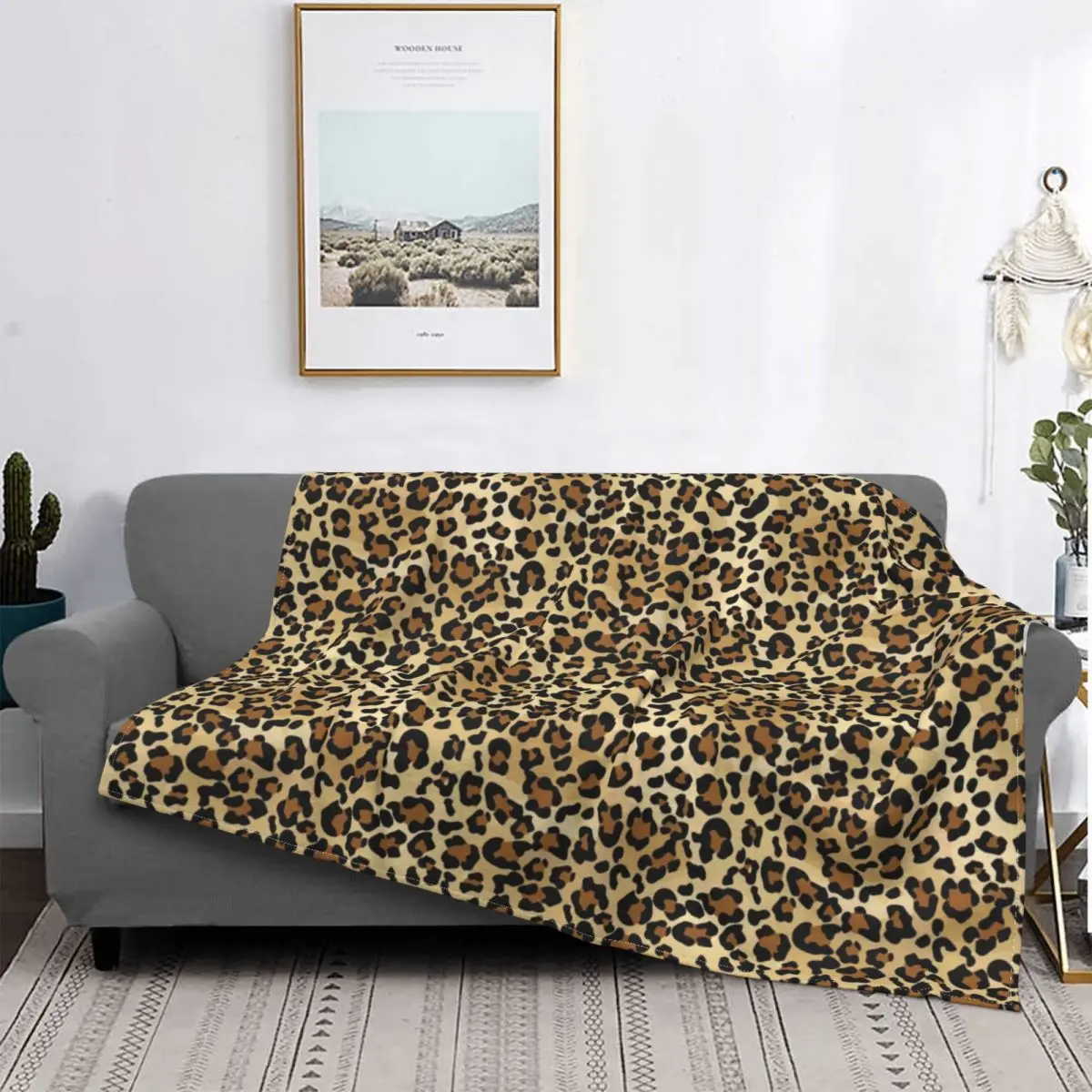 

Pretty Animal Leopard Savage Blanket Wild Spots Fur Plush Warm Super Soft Flannel Fleece Throw Blankets For Sofa Bedspread Cover