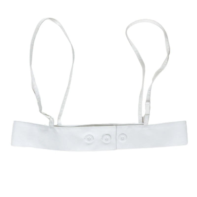 

Womens Faux Leather Body Harness Cage Waist Belt Adjustable Straps Buttons Gothic Punk Harajuku Suspenders Strappy Vest