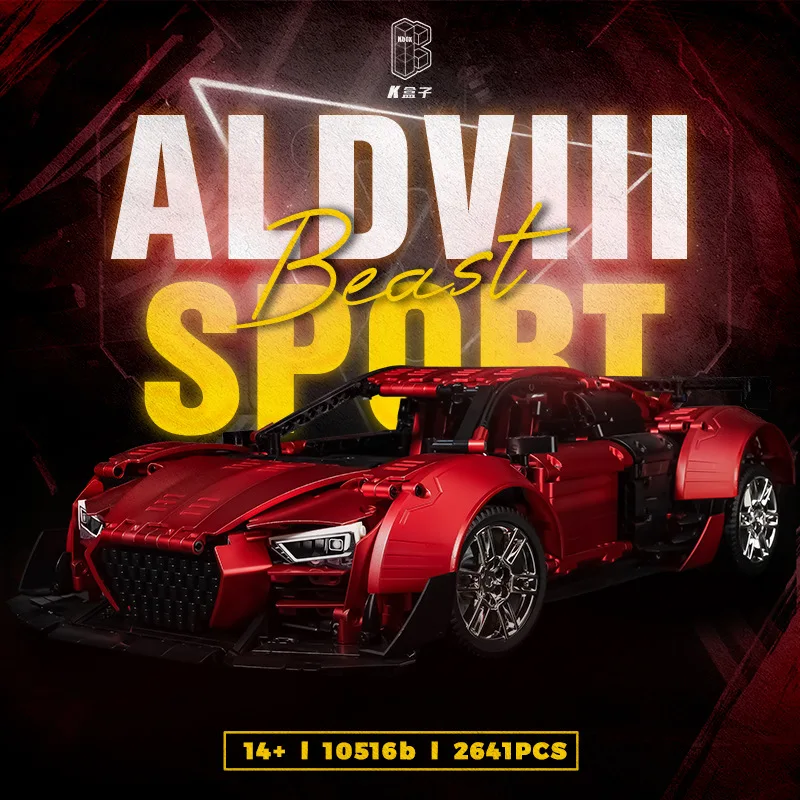 В наличии KBOX 10516B MOC технический Супер спортивный автомобиль строительные блоки