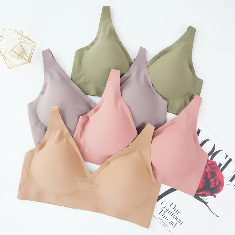 

Сексуальный бесшовный бюстгальтер без косточек, бюстгальтеры, мягкое интимное женское нижнее белье, женское нижнее белье, женское белье, ни...