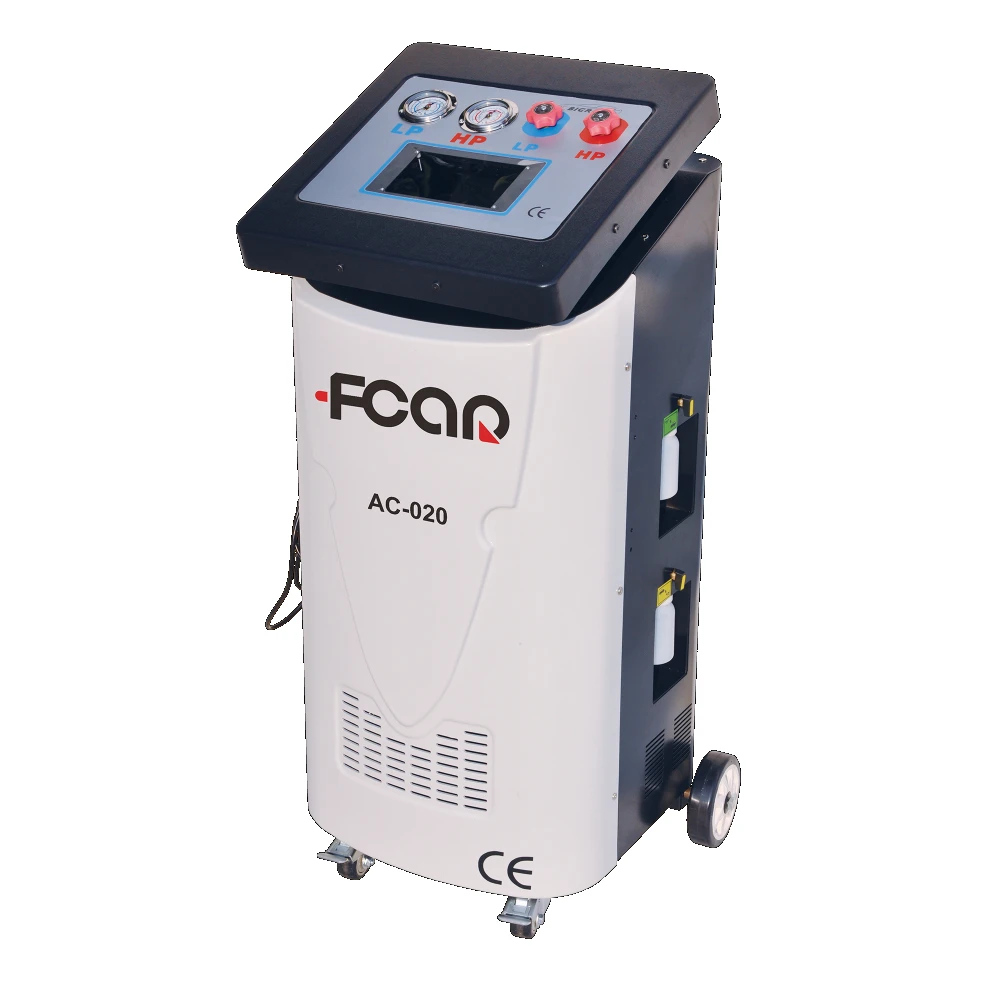 

Fcar AC-020 Auto Car Refrigerant Recovery Machine Portable Air Conditioning A/C Service Station with Cleaning System